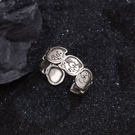 고양이 오픈링 반지 애끼 검지 우정반지 커플링 반지