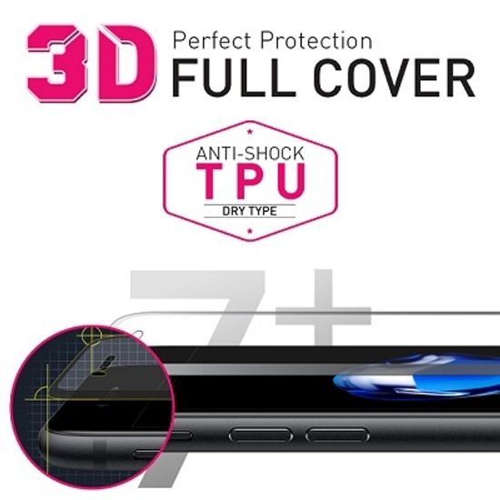 애플 아이폰7플러스 3D풀커버 충격방지 액정보호필름 (우레탄)