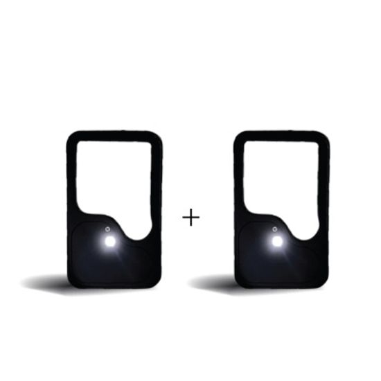 1+1+1 카드클립형 휴대용 LED 돋보기 