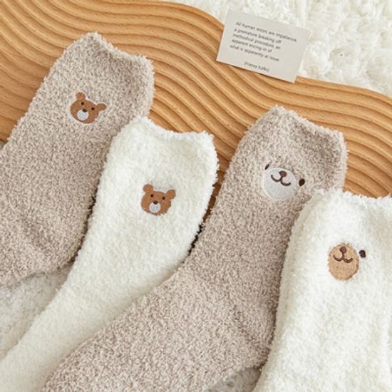 어나더뷰 짝꿍곰돌이 수면양말 4켤레 세트 1330