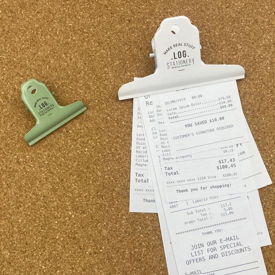 LOG METAL CLIP 사무용 서류 페이퍼 메탈 빈티지 집게