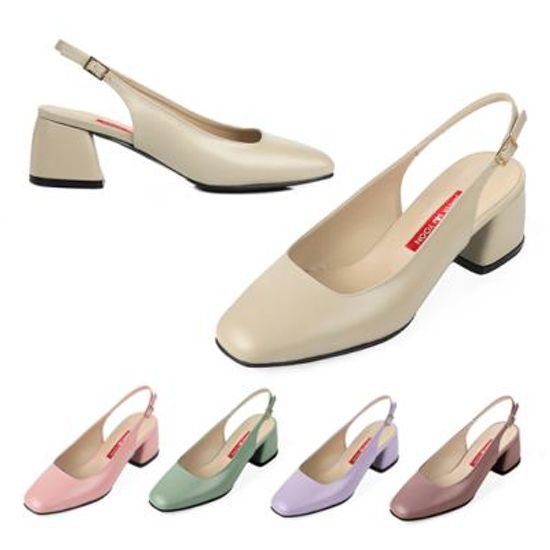 [쥬아나윤]쥬아나윤 Classic Slingback Bucket 소가죽 슬링백힐 수제화