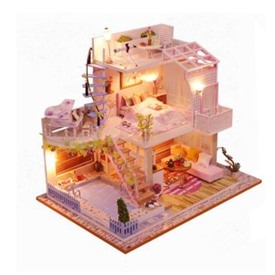 DIY 미니어처 하우스 - 스위트 핑크 로프트