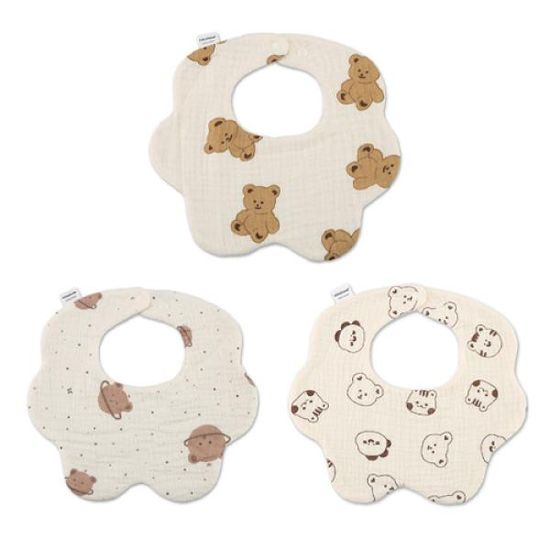 하라로이 스카프빕 베어브라운 3종 세트