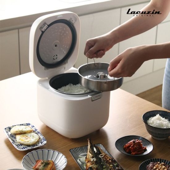 라쿠진 당질감소 다이어트 미니 저당밥솥 3colors