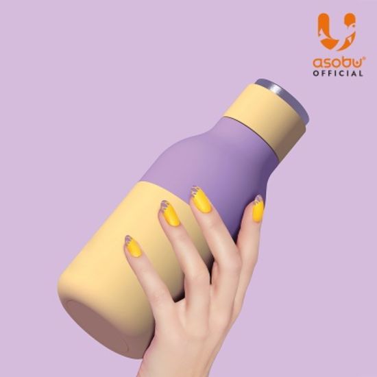 아소부 스텐 진공 텀블러 460ML 어반 파스텔 옐로우