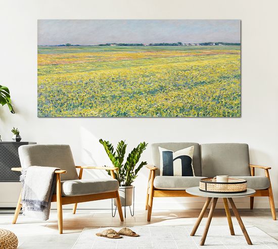 구스타브카유보트 노란들판 인테리어 명화 액자 대형