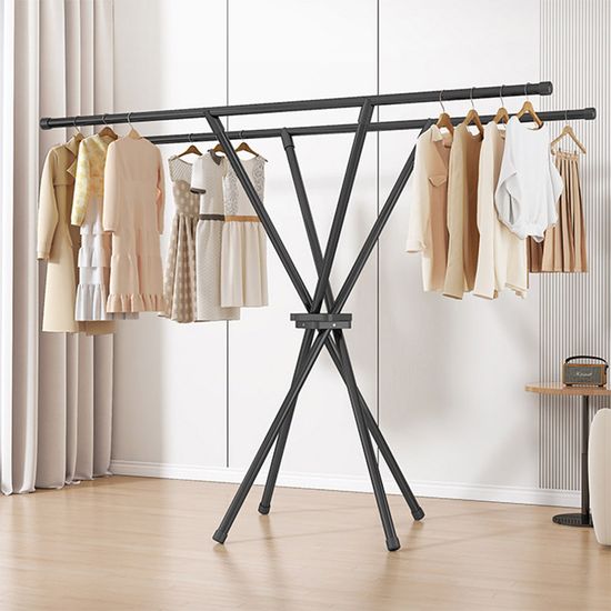 빨래건조대 겸용 스탠드 옷걸이 이동식 옷장 행거