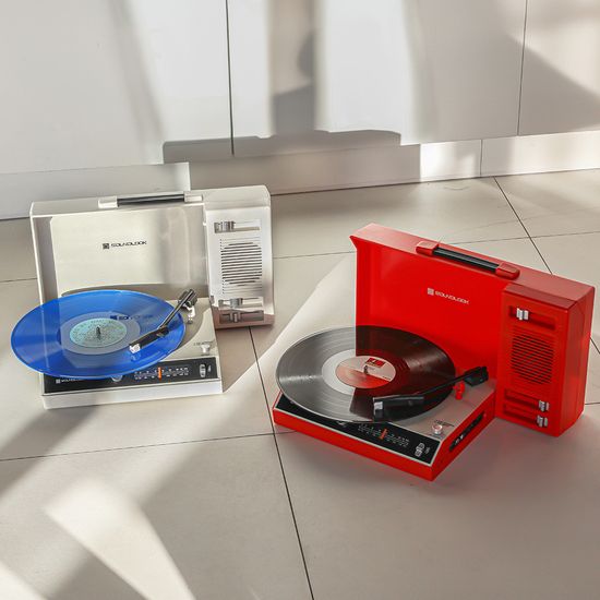 빈티지 레트로 블루투스 턴테이블 스피커 LP플레이어