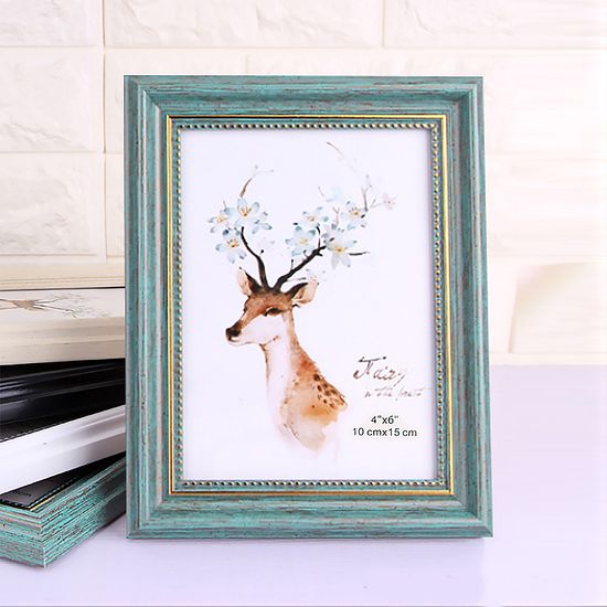 앤틱무드 사진 액자(4x6) (블루그린) 인테리어액자