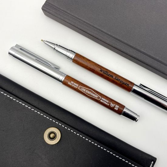 LOG RP-203 Natural Wood Roller Ballpen 