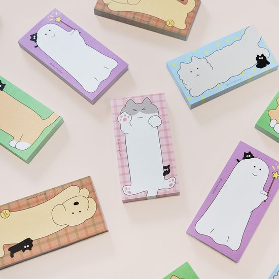 [버숨] 길쭉 떡메모지 유령