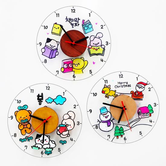 내 마음대로 투명시계: 백셀 AA건전지(2개)(시계X)