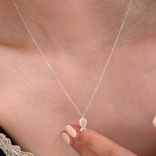 행운의 물고기 목걸이 친구 우정 커플 목걸이 팬던트