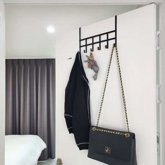 노바리빙 문걸이 행거 도어 벽걸이 일체형 수건 모자