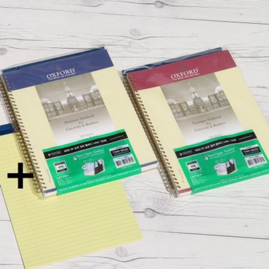 옥스포드 레터 100매 PP 포켓 절취클래식+패드 PPC1LT