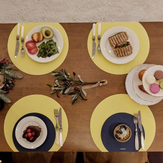 누보 다이닝매트 가죽 방수 식탁매트 테이블 플레이팅