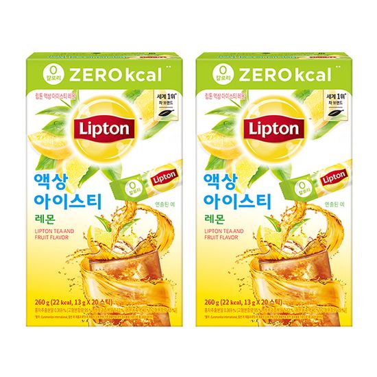 [1+1][립톤] 제로 아이스티 리퀴드 레몬 13g*20스틱