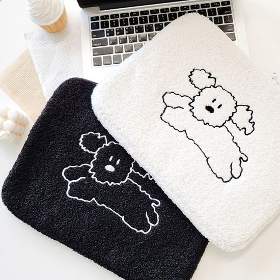 런댕댕 뽀글 아이패드 노트북 파우치 가방