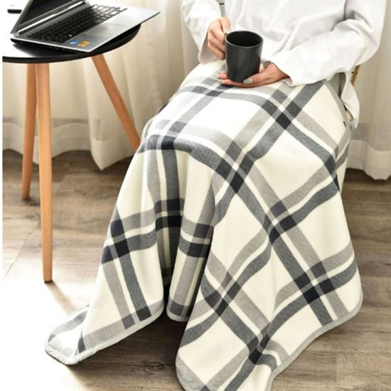 두꺼운 융털 극세사 차량용 무릎 담요 망토(WFG5OJA)