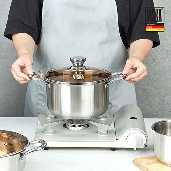 비스카 마이키친 펜들 스텐 냄비 2종세트 VK-SS200P