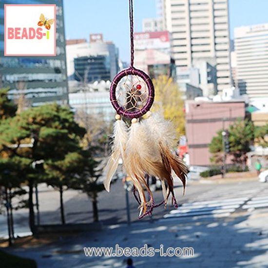 비즈아이드림캐쳐완제품 탤리즈맨드림캐쳐 부적드림캐쳐 talisman dreamcatcher_03.퍼플