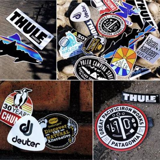아웃도어 캠핑 브랜드 스티커