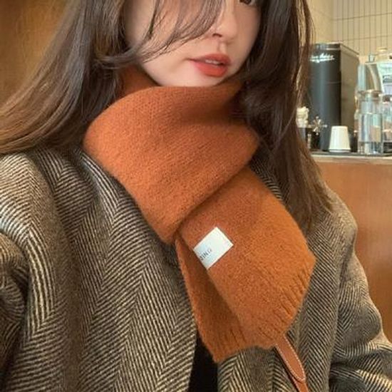 버니언 베이직 무지 머플러