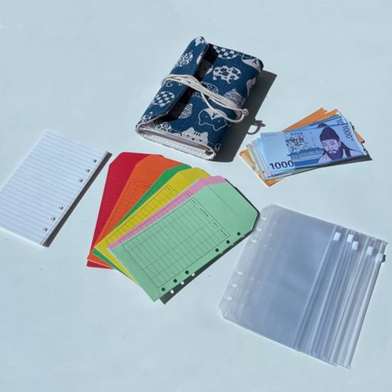 6공 현금 생활 저축 챌린지 바인더 냥비서 다이어리