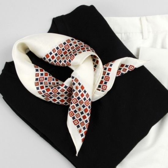 [베네]테트라포드 실크 쁘띠 스카프