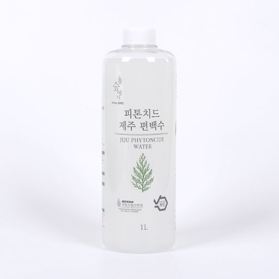 숲에서 피톤치드 제주 편백수 1리터 리필액 