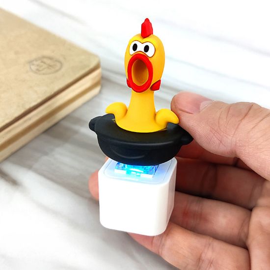 귀여운 캐릭터 인형 LED 딸깍이 키링 열쇠고리 키홀더