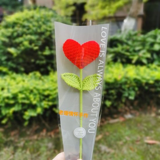 하트 뜨개꽃 조화 시들지않는꽃 졸업식 어버이날 