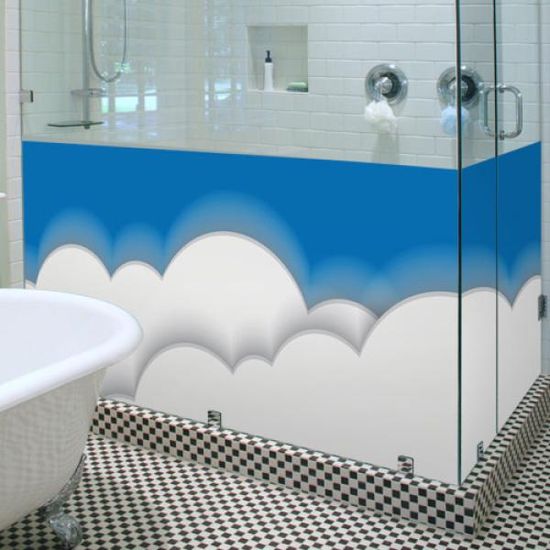 pd969-뭉게구름_불투명유리시트지