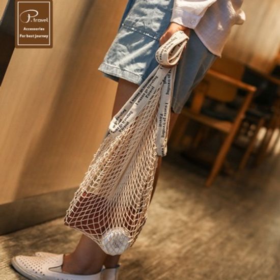 밴드 메쉬 그물가방 네트백