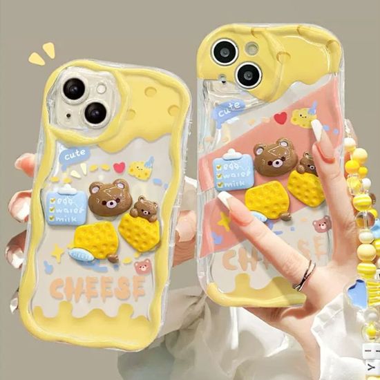 갤럭시a 32 34 33 곰돌이 캐릭터 레진 웨이브 케이스