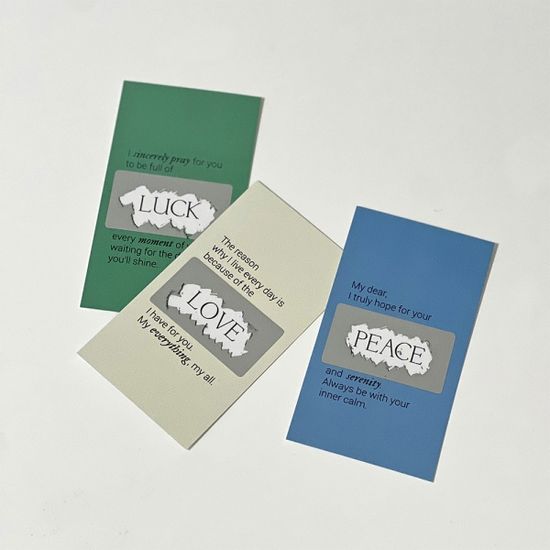 SCRATCH MESSAGE CARD 스크래치 메세지 카드 편지지