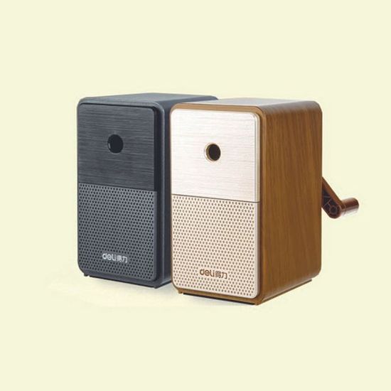 델리 5단 심조절 연필깎이 우드(W9C6AA5)