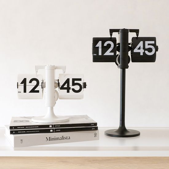 무아스 스탠딩 높이조절 플립 탁상시계 2colors