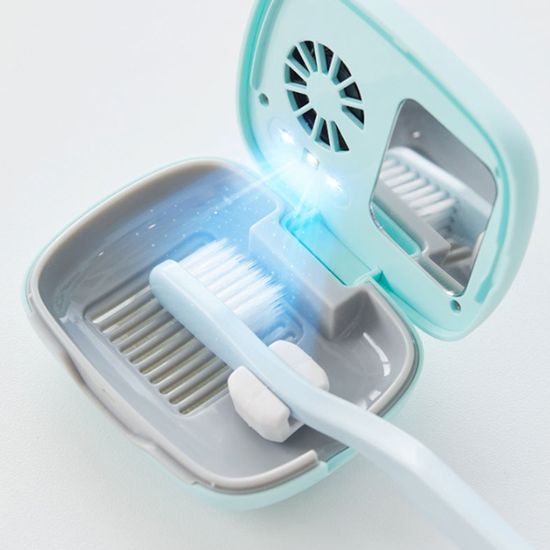 우아쥬르 UV LED 휴대용 칫솔 살균기 STB-021 화이트