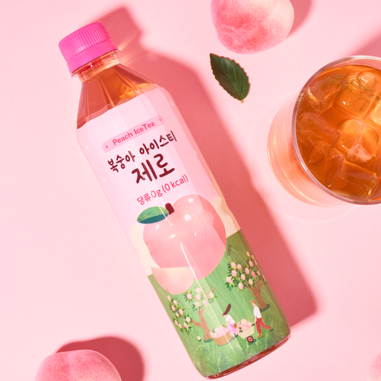 스낵24 복숭아 아이스티 제로 500ml 24개입 1박스