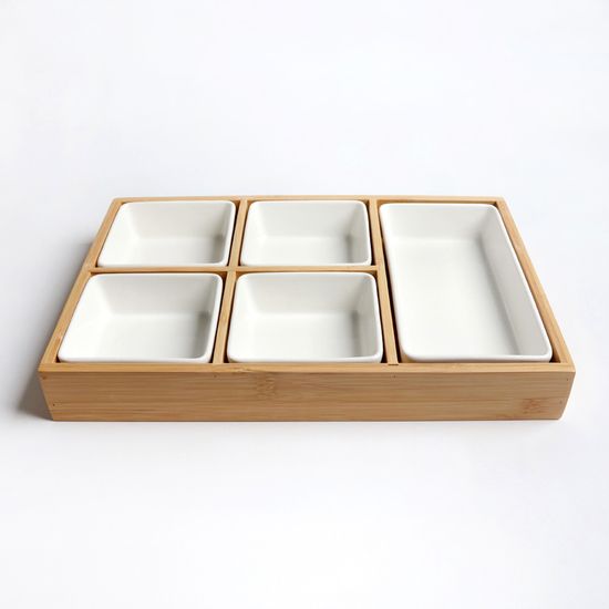 뉴보먼 우드 트레이 나눔접시 플레이트 세트 E타입