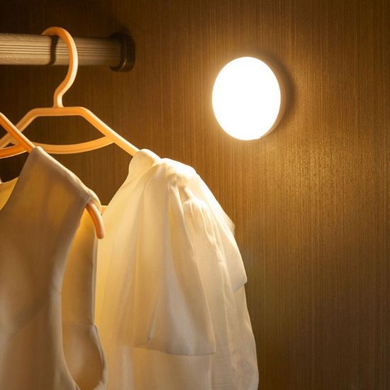 노바리빙 LED 무선 원형 센서등 현관 베란다 계단 