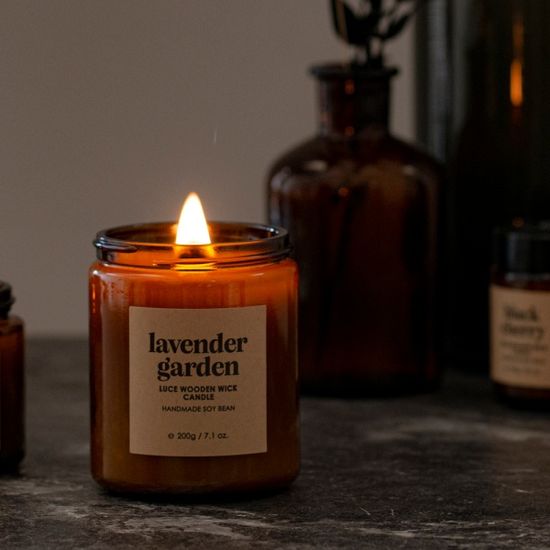 루체 우드심지 소이캔들 200g 