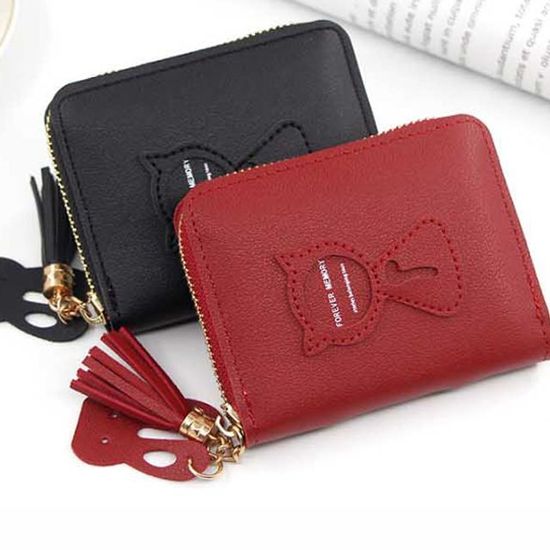CARD 고양이지퍼 카드지갑 동전가방 SL(WCCEBDB)
