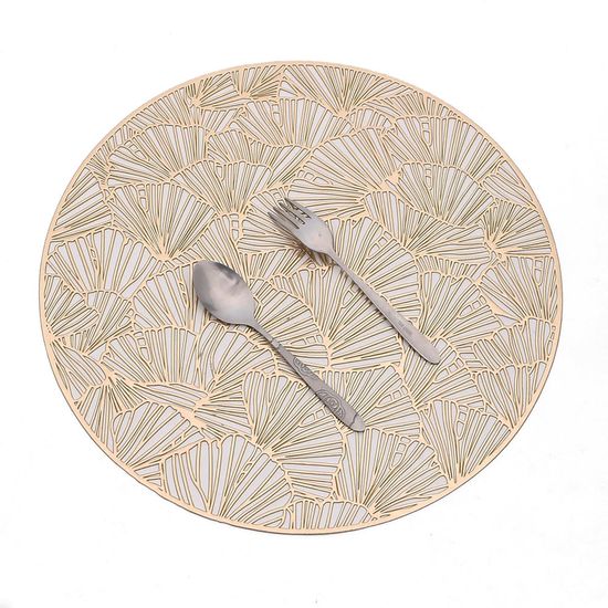 [쿠킹홈]테이블데코 원형 식탁매트 2p세트(골드)