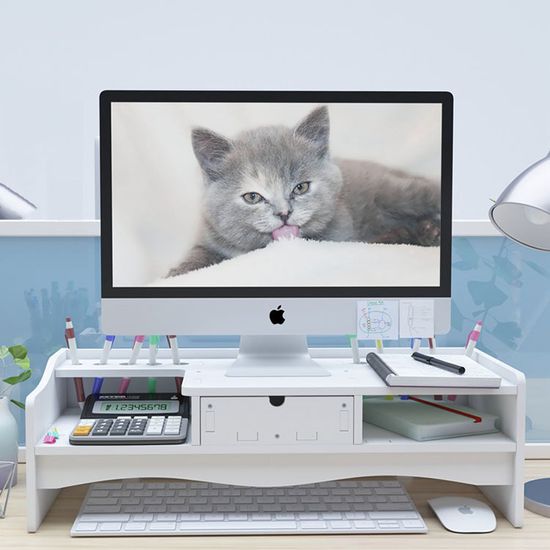 책상 데스크 정리 함 모니터 받침 대 선반 오거나이저