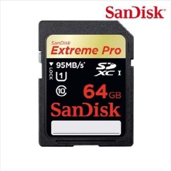 [샌디스크] Extreme Pro SDXC 64GB(95MBS) 초고속전송 울트라 하이스피드 UHS-I