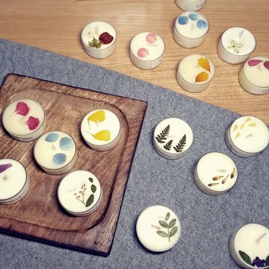 꼰레체 티라이트 4p & 미니우드코스터 set