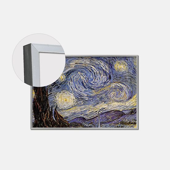 1000피스퍼즐 별이 빛나는 밤 알루미늄실버 액자세트